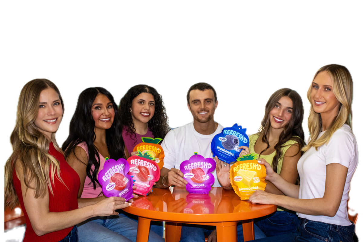 All five REFRESH'D pouches together.