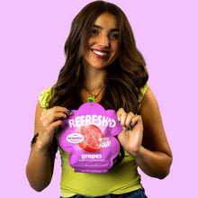 Model, square, sour freeze-dried grapes