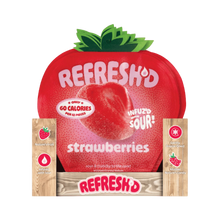 Shelf carton, sour freeze-dried strawberries