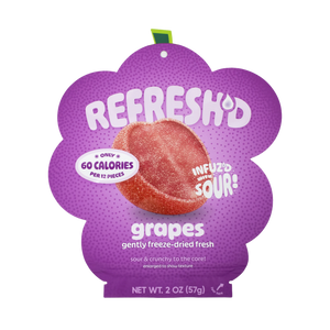 Sour freeze-dried grapes pouch