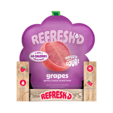 Shelf carton, sour freeze-dried grapes