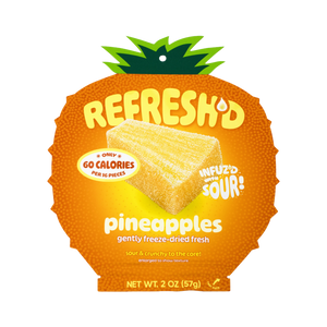 Sour freeze-dried pineapples pouch