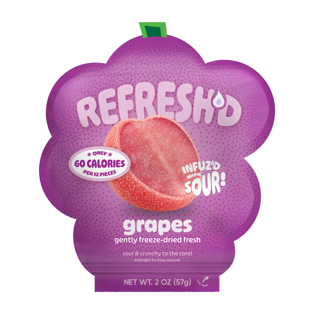 Freeze-dried sour grapes pouch, front